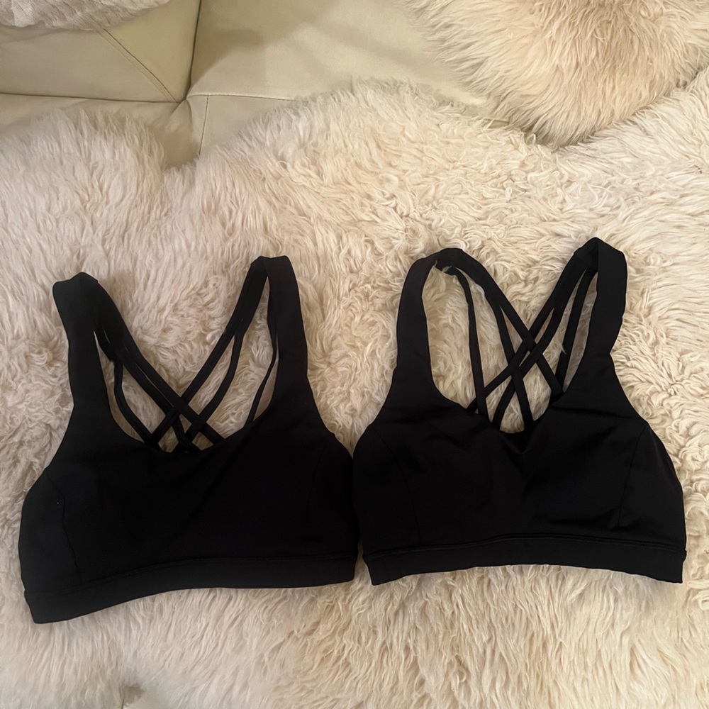 2 pack. Lululemon Free To Be Serene Sports Bras.